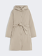 Weekend Reversible Robe Coat in Water-Repellent Twill Beige